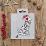 Christmas Dalmatian Dog Pin Badge, thumbnail 6 of 12