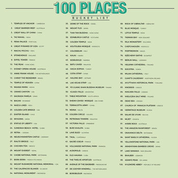 100 Places Scratch Bucket List Poster, 3 of 3
