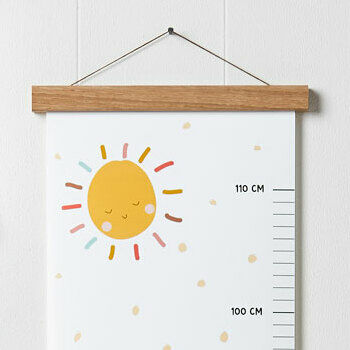 Personalised Noah's Ark Height Chart Christening Gift, 2 of 5