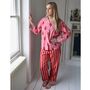 Pink And Red Lobster Cotton Pyjamas, thumbnail 4 of 6