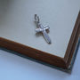 Cross Necklace In Solid Gold, thumbnail 2 of 5