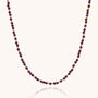 Jewel Bead Garnet Necklace In Sterling Silver, thumbnail 2 of 8