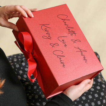 Personalised Luxury Red Gift Box Selection, 5 of 8