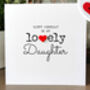 Personalised Birthday Card For Special Daughter, Handmade Card, thumbnail 3 of 4