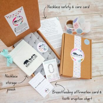 Breastfeeding And Teething Necklace Gift Set, 10 of 10