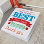 Personalised Best Teacher Card, thumbnail 3 of 4