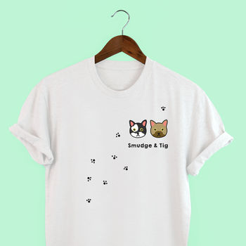 Personalised Cat T Shirt, 2 of 3