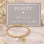 40th Birthday Star Charm Bracelet, thumbnail 1 of 5