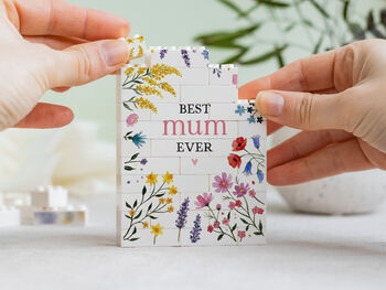 Personalised Wildflower Building Block Gift For Mum, Nan, Grandma, Sister, 12 of 12