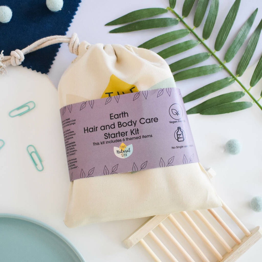 Earth | Plastic Free Hair And Body Wash Starter Kit, 1 of 7