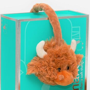 Highland Brown Cow Adjustable Earmuffs, Gift Boxed, 5 of 10