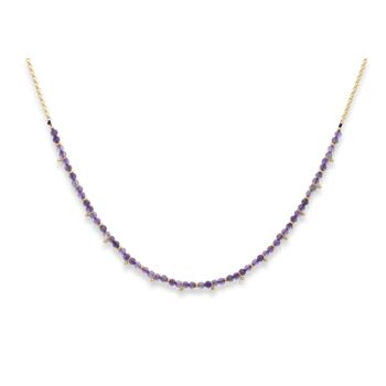 Salus Gemstone Gold/Silver Plated Necklace, 10 of 12