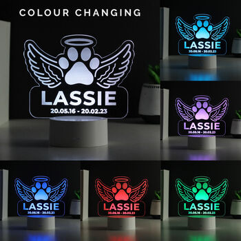 Personalised Pet Memorial LED Light Tribute, 3 of 3