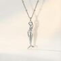 Mini Mermaid Gold Or Silver Necklace, thumbnail 1 of 4