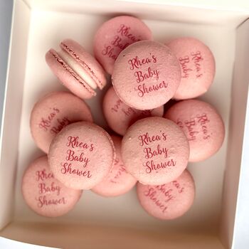 Personalised Text Macarons Gift Box Of 12, 3 of 3