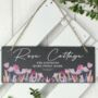 Personalised Wild Flower Hanging Slate Plaque, thumbnail 3 of 4