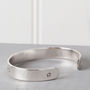 Sterling Silver Personalised Message Cuff, thumbnail 2 of 6