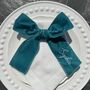 Personalised Velvet Embroidered Bow, thumbnail 3 of 5