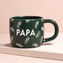 Ceramic Green Leafy Papa Mug, thumbnail 1 of 3