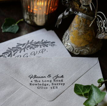 Winter Wedding Invitation Stamp, 5 of 10
