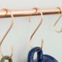 Copper S Hooks – Set Of Four, thumbnail 3 of 7