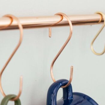 Copper S Hooks – Set Of Four, 3 of 7