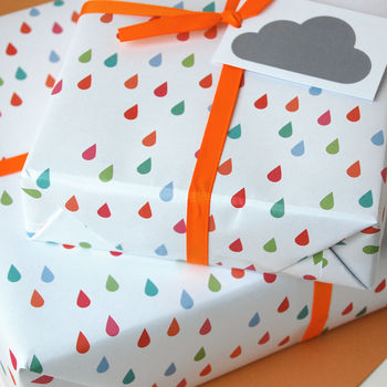 Raindrop Eco Friendly Wrapping Paper Set, 7 of 8