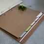 A4 Leather Wedding Binder Tabbed Dividers, thumbnail 2 of 5