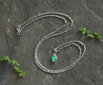 0.5ct Australian Opal Doublet Necklace, 3 of 3