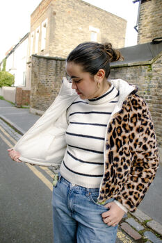 Reversible Leopard And Quilted Jacket, 7 of 8