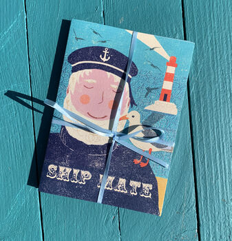 Set Of Six Retro Nautical Postcards, 2 of 7