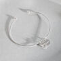Sterling Silver Infinity Knot Cuff Bangle, thumbnail 2 of 9