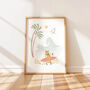 Lioness Surf – Tropical Wall Art Print, thumbnail 1 of 4