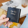 'Sip Sip Hooray' Personalised Birthday Hip Flask, thumbnail 1 of 10