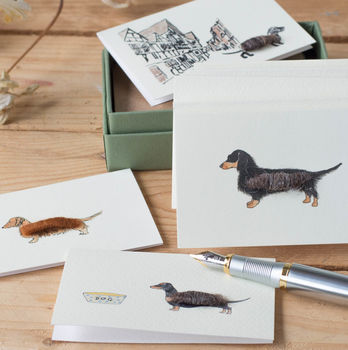Boxed Collection Of Dachshund Gift Cards, 3 of 3