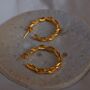 Chunky Gold Vermeil Twisted Hoops, thumbnail 1 of 5