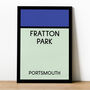 Fratton Park Monopoly Portsmouth Print, thumbnail 1 of 2