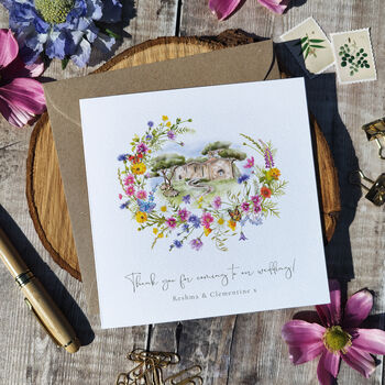 Personalised Wildflower Thank You Cards, 5 of 9