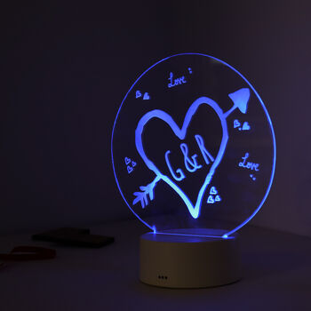 Personalised Couples Love Personalised LED Light, 3 of 6