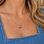 Family Birthstone Rings Necklace, thumbnail 3 of 9