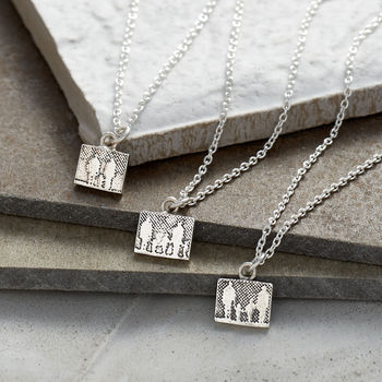 Personalised Mother And Daughter Family Necklace Set, 2 of 4