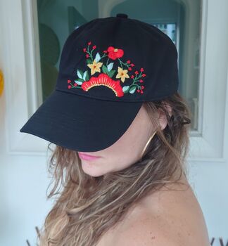 Hand Embroidered Baseball Cap, 2 of 5