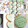 One X Sage Green Personalised Wedding Biscuit, thumbnail 1 of 2