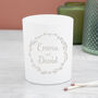 Personalised Couples Wreath Candle Holder, thumbnail 2 of 8