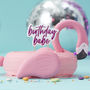 Pink Glitter Birthday Babe Party Celebration Candle, thumbnail 1 of 3