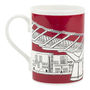London Millennium Bridge Red Bone China Mug, thumbnail 5 of 5