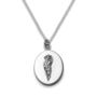 Guardian Angel Wing Sterling Silver Necklace, thumbnail 2 of 3