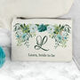 Monogrammed Floral Makeup Bag, thumbnail 9 of 12