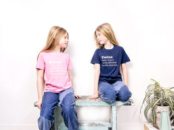 Funny Twin Definition T Shirt, 7 of 9