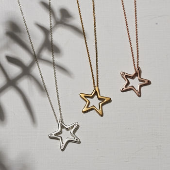 Personalised Open Star Necklace, 4 of 7